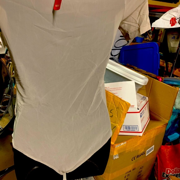 Forever 21 light grey mesh bodysuit NWT S - Picture 4 of 4